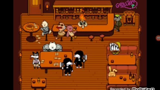 "У Гриллби" UnderTale музыка смотреть онлайн