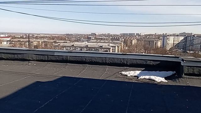 обзор с крыши дома.