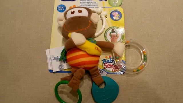 Обзор Chicco. Игрушка-погремушка CHICCO "Обезьянка". Арт. 00907.00. смотреть онлайн