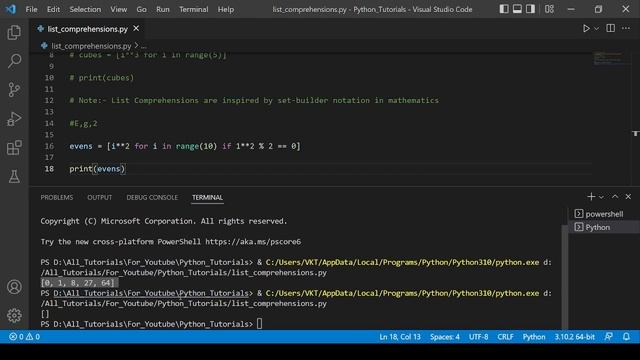 List Comprehensions in Python | Python For Beginners | Web3 With Blockchain смотреть онлайн