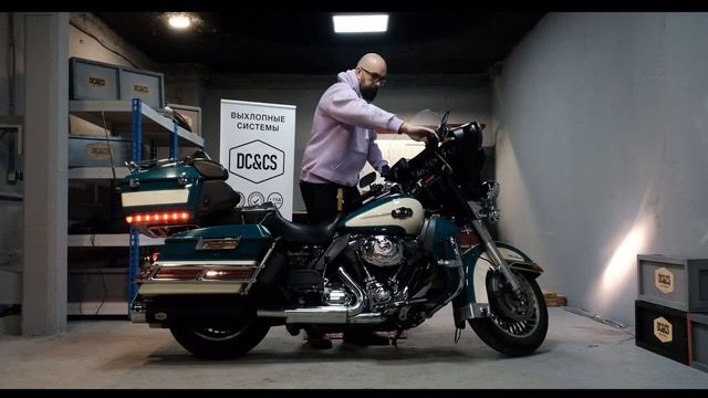 Выхлоп DC&CS с заслонками для Harley Davidson Electra Glide смотреть онлайн