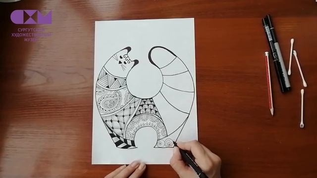 Виртуальный мастер-класс 6+ Точки закорючки от гелевой ручки смотреть онлайн