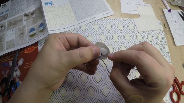 Изготовление игрушки " Заяц".1 часть. смотреть онлайн
