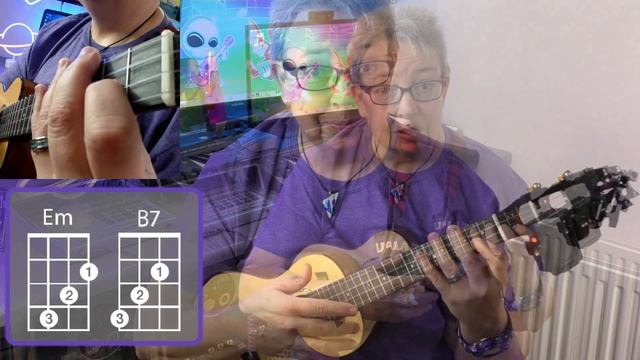 Ukulele Em & B7 Chords - Uke Tutorial For Beginners смотреть онлайн