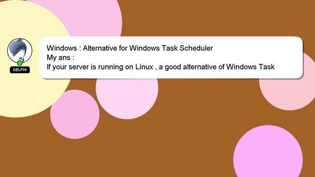 Windows : Alternative for Windows Task Scheduler смотреть онлайн
