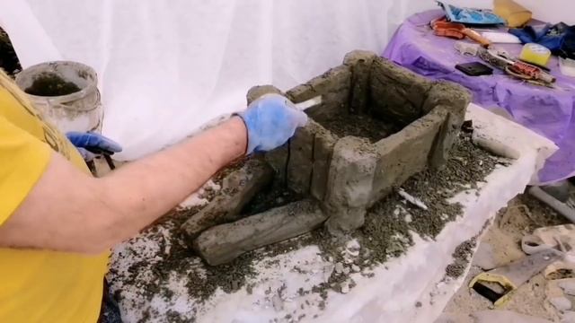 Из Пластикового Ящика И Цемента Своими Руками смотреть онлайн