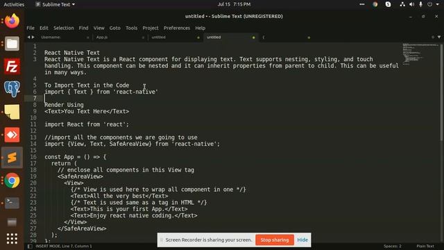 React Native Text | React Native Basic Components | React Native Tutorial смотреть онлайн