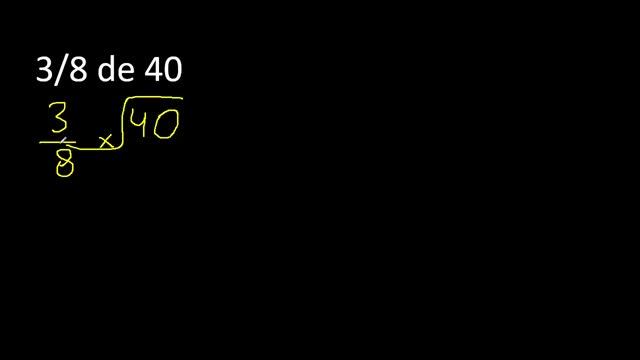 3/8 de 40 , fraccion de un numero , parte de un numero смотреть онлайн