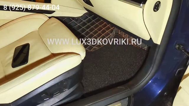 3D ковры из экокожи BMW 7 F01. Авто коврики. смотреть онлайн