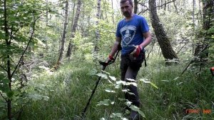 Поиск металлоискателем Fisher F44 на чистых и замусоренных участках