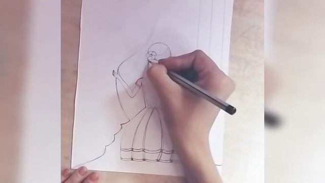 A girl beside the window - Pencil sketch for beginners / How to draw a girl with beautiful hairstyl смотреть онлайн