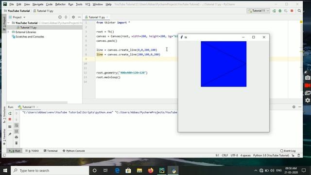 Python GUI Tutorial - 11 | Canvas Part 1 | Hindi 2020 смотреть онлайн