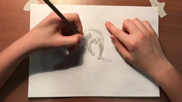 Рисую лемура на ветке эвкалипта смотреть онлайн