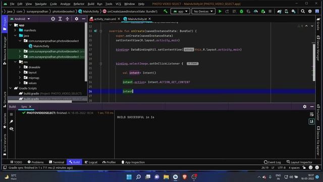 Pick image from gallery || Pick video from gallery || Android studio tutorial || Kotlin || hindi смотреть онлайн