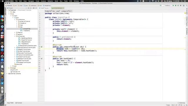 Компаратор Comparable Пишем свой TreeSet 1 часть смотреть онлайн