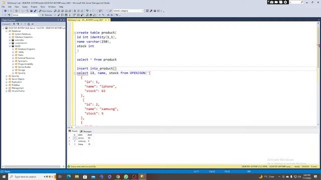 Copy of Extraction of json data using openjson in sql server смотреть онлайн