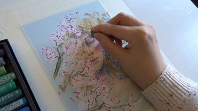 Целый день рисую масляной пастелью | Oil Pastel