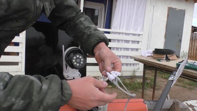 Установка камеры видеонаблюдения и фонаря смотреть онлайн