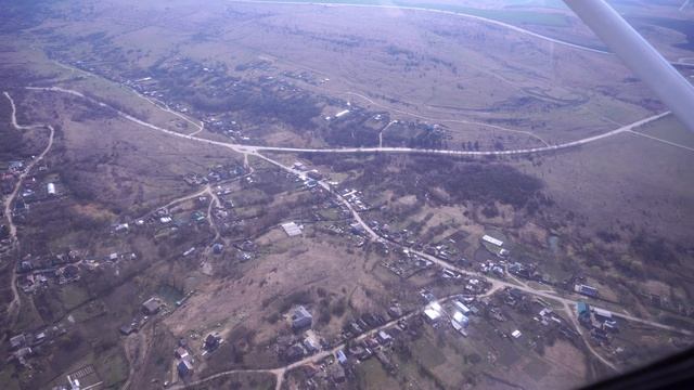 Аэросъёмка из самолёта места строительства объездной дороги | Ставрополь смотреть онлайн