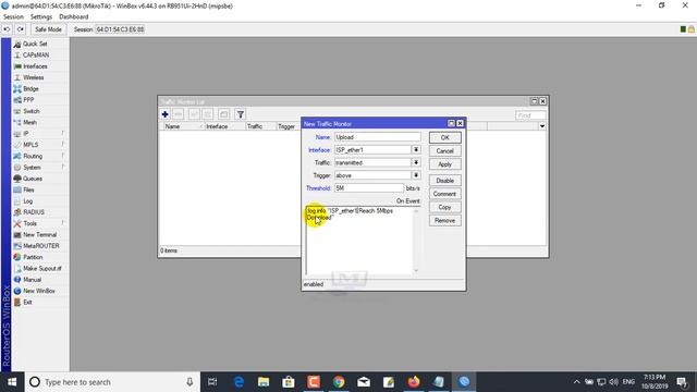 Mikrotik Lecture 64: Use Traffic Monitor Mikrotik Routerboard смотреть онлайн