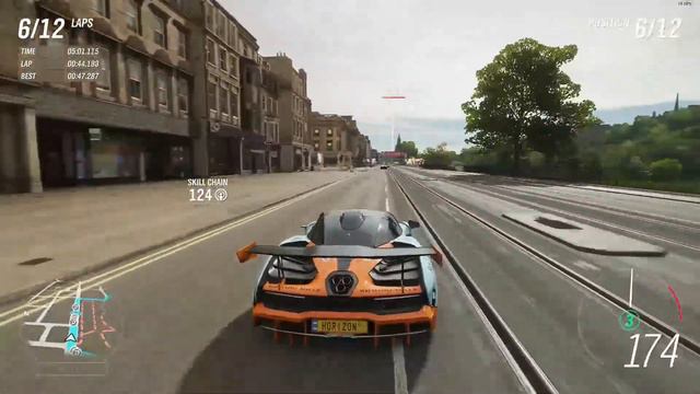 [Forza Horizon 4] Princes Street Gardens Circuit, McLaren Senna, Wet/Dry – Unbeatable, Simulation смотреть онлайн