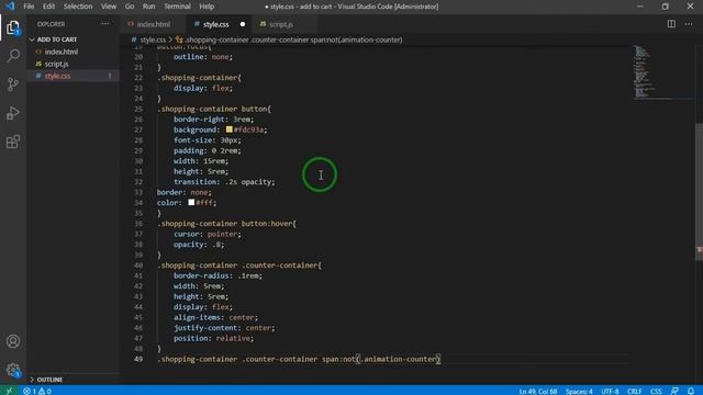Animation Add to Cart using HTML ,CSS and Javascript смотреть онлайн