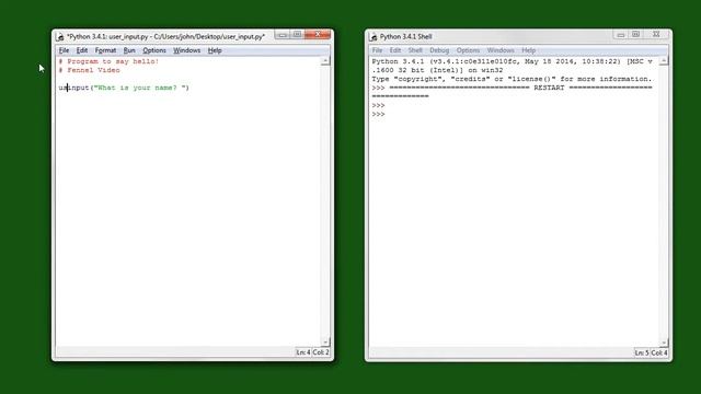 Python - How to collect user input смотреть онлайн