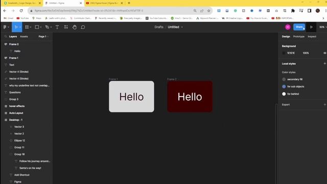 QUICK video in FIGMA create | Hover Effect! смотреть онлайн