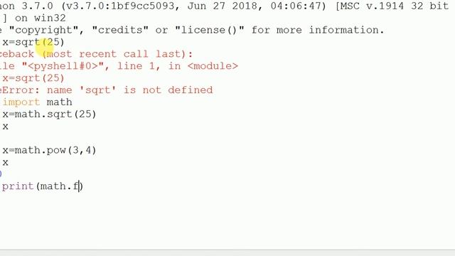 #22 Python Tutorial for Beginners | Import Math Functions in Python смотреть онлайн