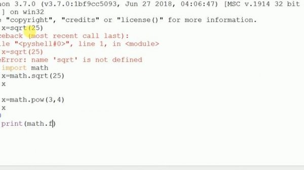 #22 Python Tutorial for Beginners | Import Math Functions in Python
