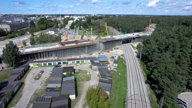 Bridge Construction - Строительство моста - Riga Latvia Sarkandaugava (часть 2) спустя 8 месяцев смотреть онлайн