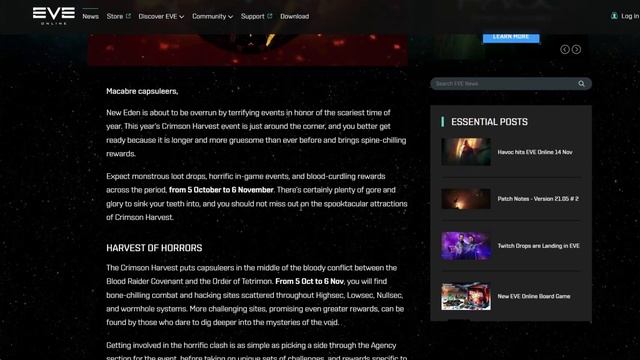 Eve Online - Crimson Harvest is back смотреть онлайн
