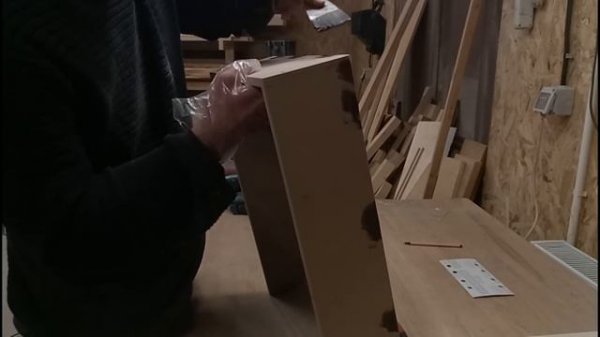 Making rounded mid century floating nightstands - mdf and oak