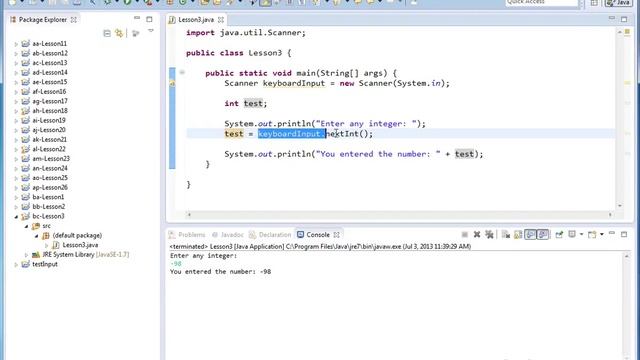 Mastering Java Programming 2 (Section 3 -Read Integers and Doubles from Keyboard Using Scanner) смотреть онлайн