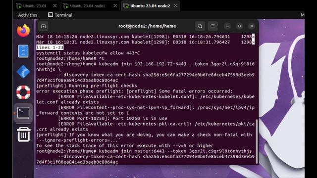 kubeadm init error reset kubernetes join a worker node смотреть онлайн