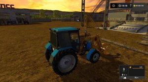 Farming Simulator 2017. Нестеровка. Погрузчик Беларус МТЗ-82.1.