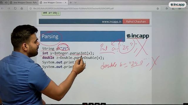 Parsing in Java || Core java || Rahul Chauhan || Incapp смотреть онлайн