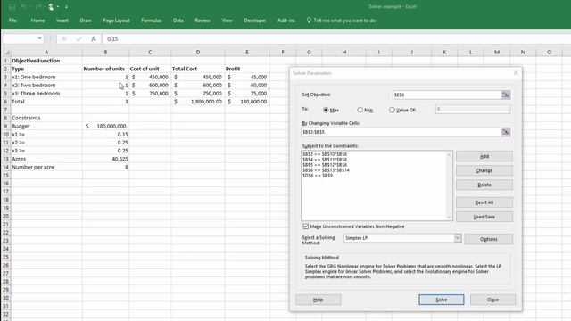 Using Solver with Excel 2016 for Linear Optimization Problems - Part 2 -Evans Chapter 13 смотреть онлайн