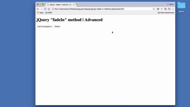How to use the jQuery fadeIn method - Advanced смотреть онлайн