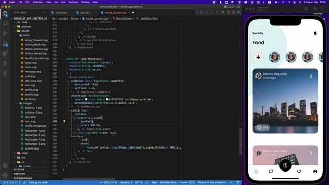 Social Media App - Flutter UI - Speed Code смотреть онлайн