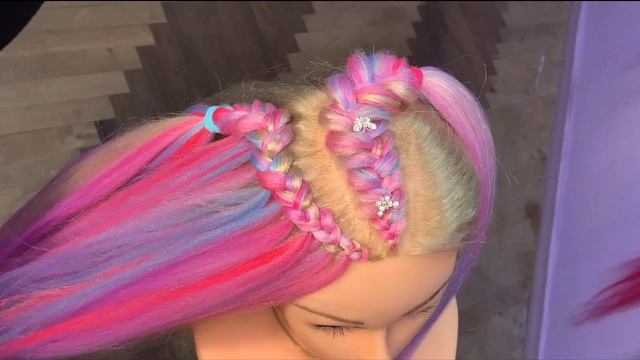 "Водопад" причёска с канекалоном! Красивые объёмные косы с удлинением волос. Залипаем ;) смотреть онлайн