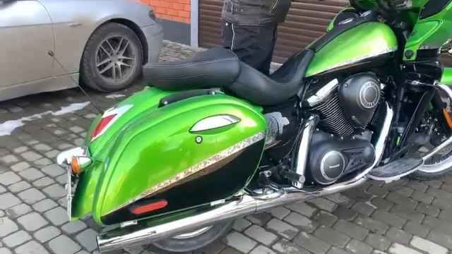 KAWASAKI VULCAN 1700 VAQUERO ( сток-прямоток) смотреть онлайн