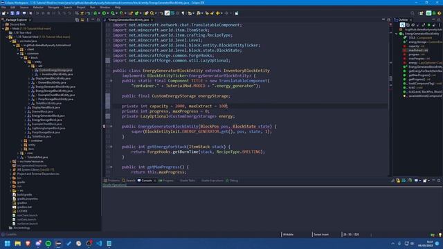 1.18 Minecraft Forge Modding Tutorial - Energy Capabilities смотреть онлайн