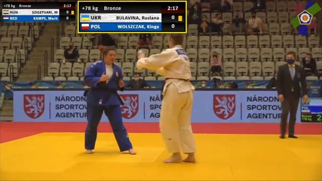 Булавина Bron.??.??European Judo Open M&W Prague 2021 смотреть онлайн