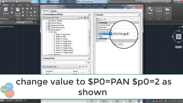 Mouse wheel as pan AutoCAD - Mouse Roller Button as PAN function смотреть онлайн
