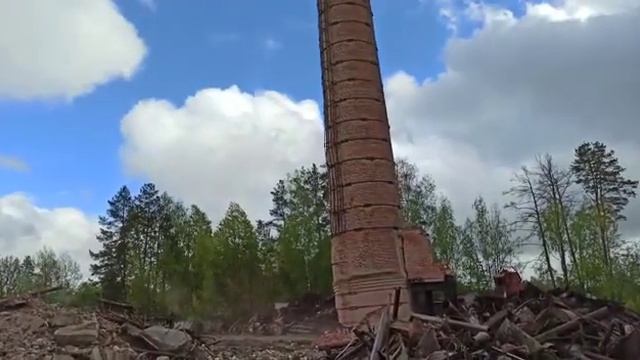 Демонтаж дымовой трубы высота 60 м смотреть онлайн