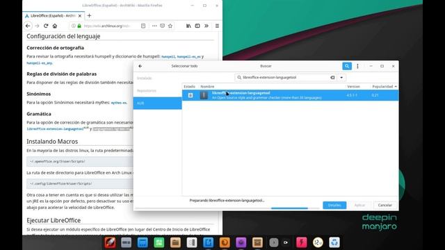 Poner LibreOffice en Español Manjaro (Arch Linux) смотреть онлайн