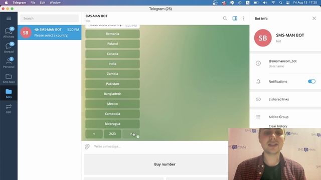 How To Use SMS MAN Bot in Telegram? смотреть онлайн