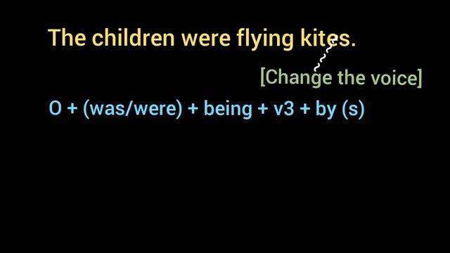 The children were flying kites. [ Change the voice / Passive Voice ] смотреть онлайн
