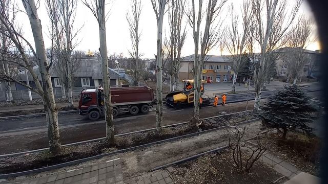 Капитальный ремонт ул. Ивана Франка Доброполье Донецкая обл. смотреть онлайн